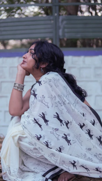 Vimarsha Block Print Saree