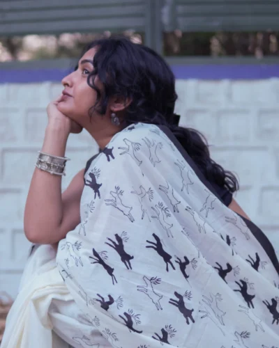 Vimarsha Block Print Saree