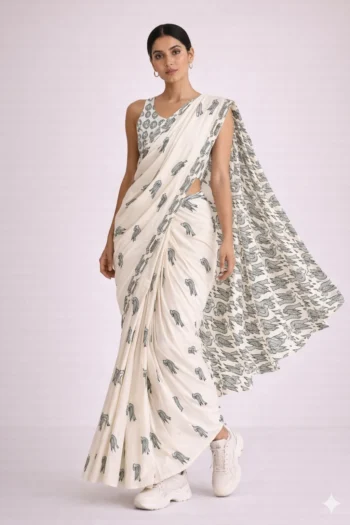 Eesha Block Print Saree