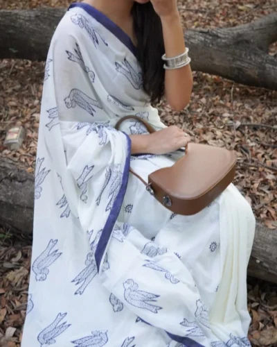 Nitya Block Print Saree
