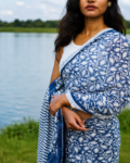 Floral Georgette Saree Full Look